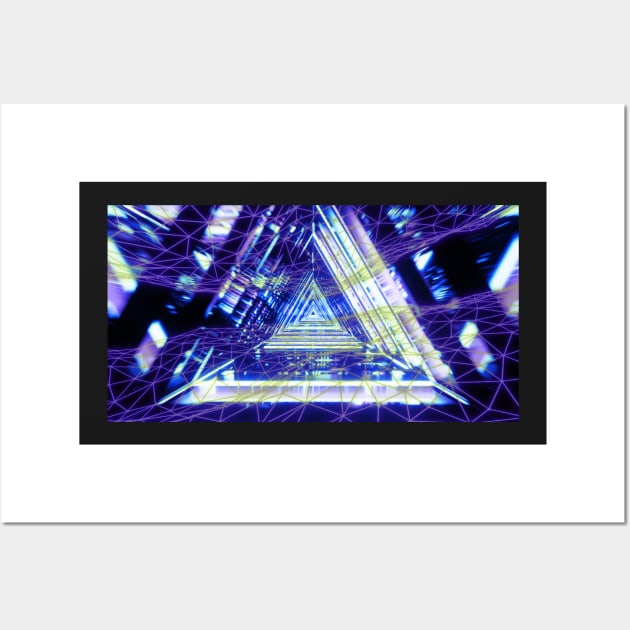 Futuristic triangles Wall Art by 3DVictory